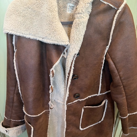 Dylan Brown Teddy Jacket with Cream Accents - Picture 8 of 9